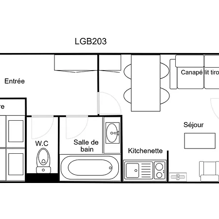 Confortable 2 Pieces, Skis Aux Pieds, Animaux Bienvenus - Fr-1-182a-43 Courchevel
