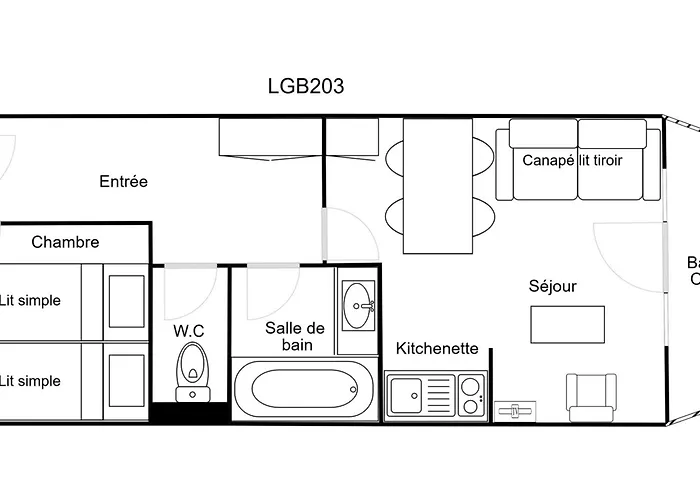 Confortable 2 Pieces, Skis Aux Pieds, Animaux Bienvenus - Fr-1-182a-43 谷雪维尔